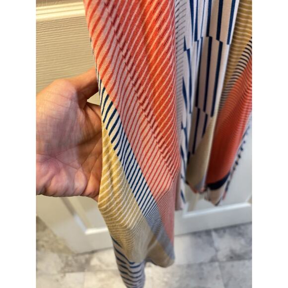 Maeve Anthropologie Cleary Striped Sleeveless Jersey Midi Dress Multicolor M - Picture 6 of 7